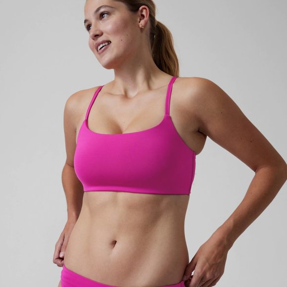Athleta Other - NWT Athleta Scoop Bikini Top (M, A-C Cup, Electric Fuchsia)